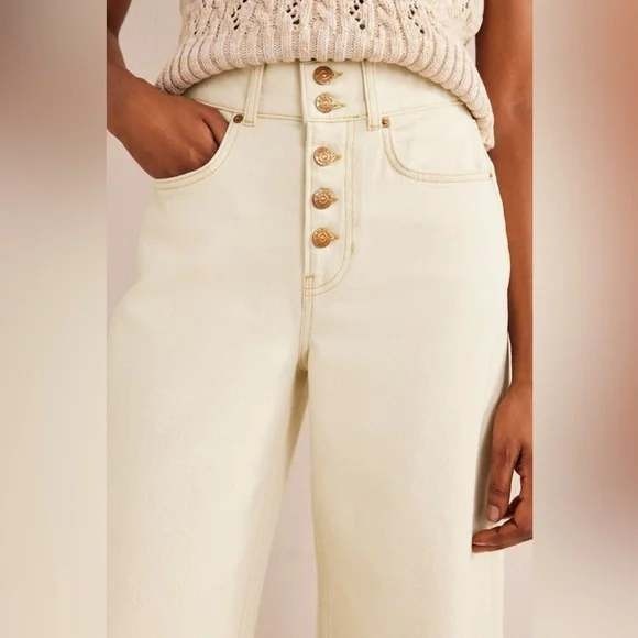 NEW Boden Womens Ultra High Rise Wide Leg Jeans Modern Capsule Chic Plus Size 34 - Picture 3 of 12